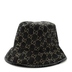 100% Authentic Brand New GUCCI Jacquard Denim GG Monogram Oscar Bucket Hat